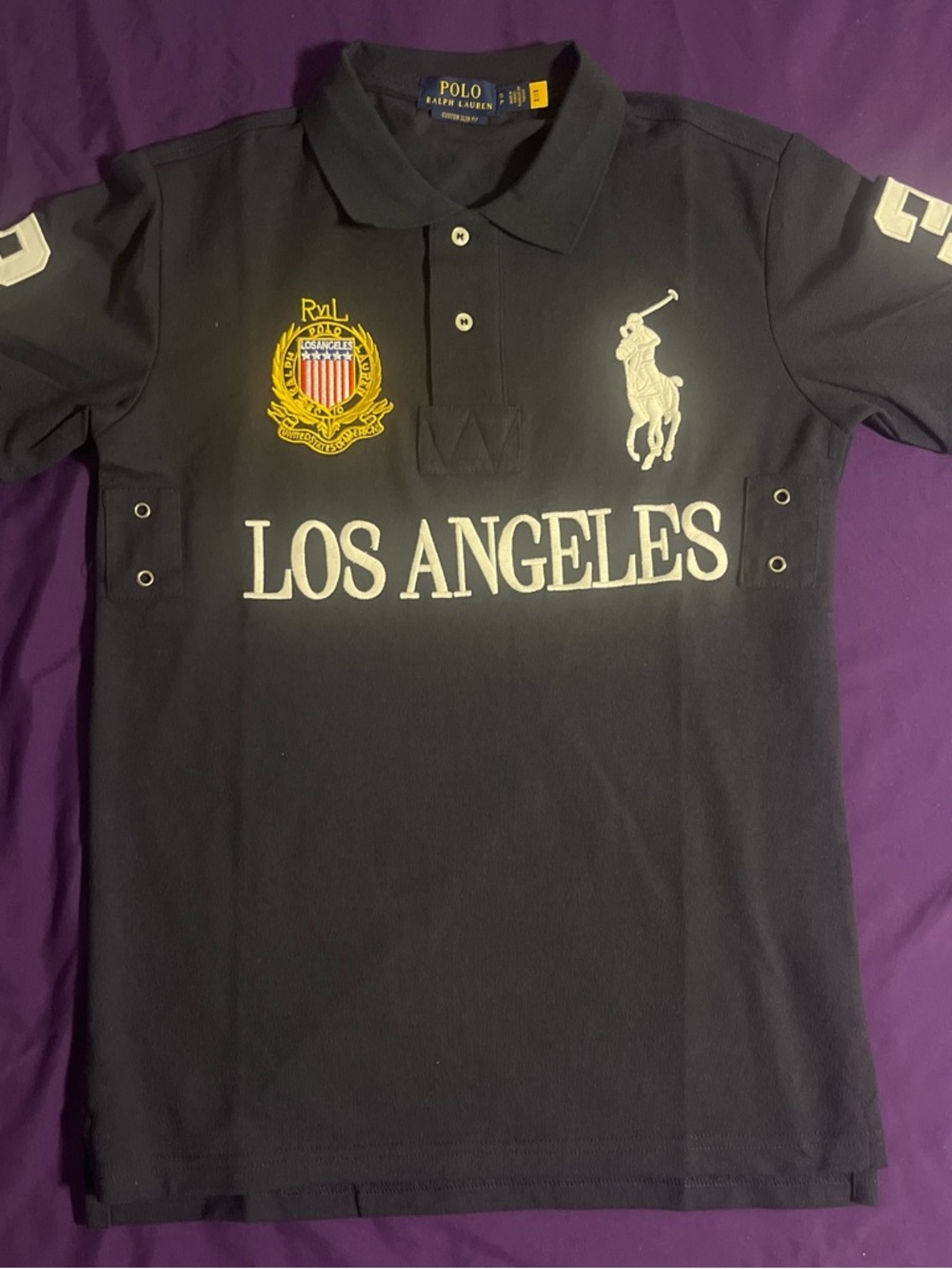 Ralph Lauren Navy Blue Los Angeles polo shirt